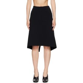 TOTEME TOTEME Black Dipped Knit Midi Skirt