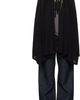 TOTEME TOTEME Black Drawstring Cape - 1