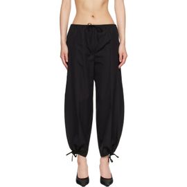 TOTEME TOTEME Black Drawstring Cotton Trousers