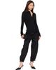 TOTEME TOTEME Black Drawstring Cotton Trousers - 4