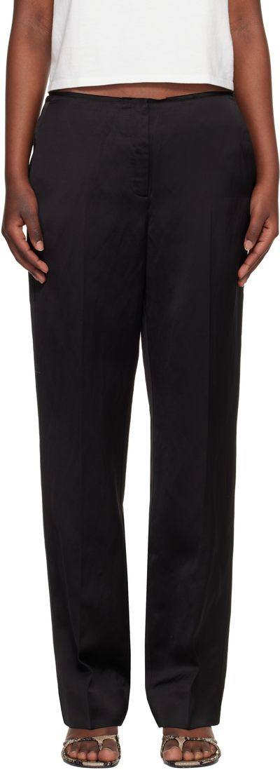 TOTEME TOTEME Black Easy Raw Edge Trousers
