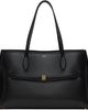 TOTEME TOTEME Black Embroidered Leather Lounge Tote - 1
