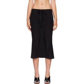 TOTEME TOTEME Black Fluid Silk Midi Skirt