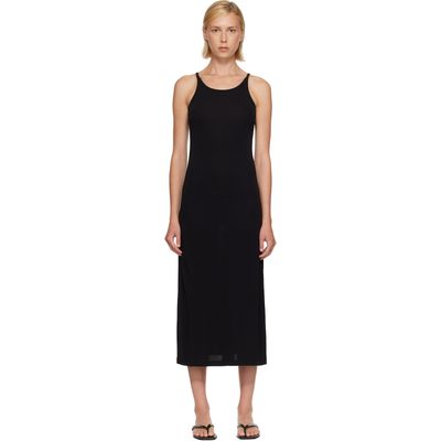 TOTEME TOTEME Black Fluid Slip Maxi Dress