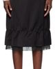 TOTEME TOTEME Black Layered Satin Midi Skirt - 1