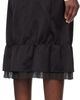 TOTEME TOTEME Black Layered Satin Midi Skirt - 3