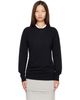 TOTEME TOTEME Black Long-Sleeve Knit Sweater - 1