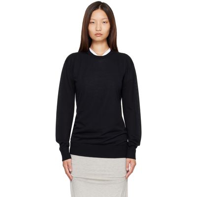 TOTEME TOTEME Black Long-Sleeve Knit Sweater
