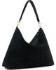TOTEME TOTEME Black Medium Bevel Suede Bag - 2