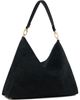 TOTEME TOTEME Black Medium Bevel Suede Bag - 3