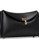 TOTEME TOTEME Black Mini T-Lock Leather Clutch - 2