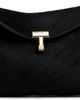 TOTEME TOTEME Black Mini T-Lock Pony Hair Clutch - 1