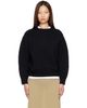 TOTEME TOTEME Black Oversized Crew Knit Sweater - 1