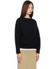 TOTEME TOTEME Black Oversized Crew Knit Sweater - 2