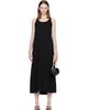 TOTEME TOTEME Black Scoop-Neck Sablé Maxi Dress - 1