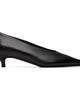 TOTEME TOTEME Black Sharp Nappa Kitten Heels - 1