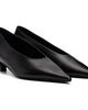 TOTEME TOTEME Black Sharp Nappa Kitten Heels - 4