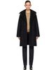 TOTEME TOTEME Black Shearling Cotton Parka Coat - 1