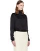 TOTEME TOTEME Black Slouch-Neck Blouse - 2