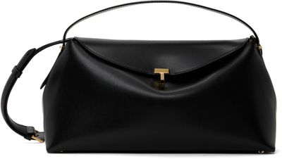 TOTEME TOTEME Black T-Lock Leather Top Handle Bag