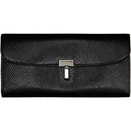 TOTEME TOTEME Black T-Lock Palmellato-Patent Wallet