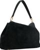 TOTEME TOTEME Black T-Lock Suede Satchel - 3