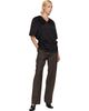 TOTEME TOTEME Black V-Neck Satin Pullover Top - 4