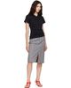 TOTEME TOTEME Black Wide-Ribbed V-Neck T-shirt - 4