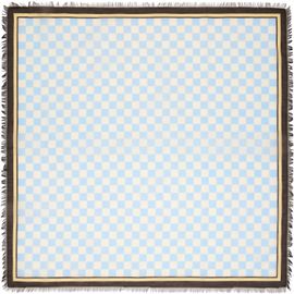 TOTEME TOTEME Blue & Off-White Cotton Silk Scarf