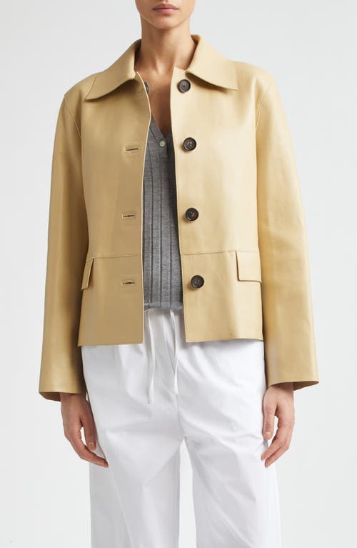 TOTEME TOTEME Bonded Lambskin Leather Jacket