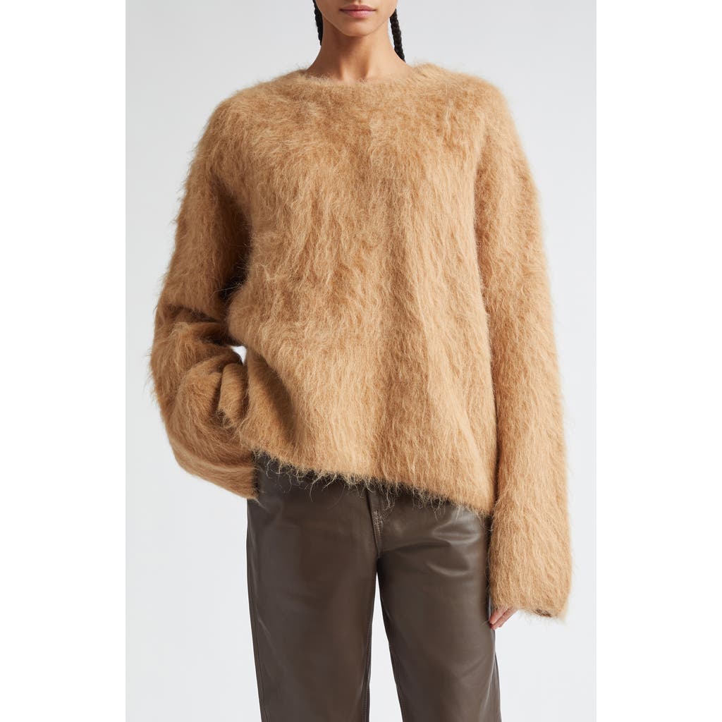 TOTEME TOTEME Boxy Alpaca Blend Crewneck Sweater