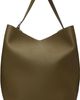 TOTEME TOTEME Brown Belted Grained-Leather Tote - 1