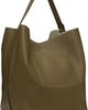 TOTEME TOTEME Brown Belted Grained-Leather Tote - 3