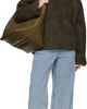 TOTEME TOTEME Brown Belted Grained-Leather Tote - 4