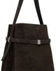 TOTEME TOTEME Brown Belted Suede Bucket Bag - 2