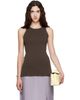 TOTEME TOTEME Brown Classic Compact Knit Tank Top - 1