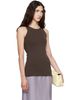 TOTEME TOTEME Brown Classic Compact Knit Tank Top - 2