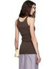 TOTEME TOTEME Brown Classic Compact Knit Tank Top - 3