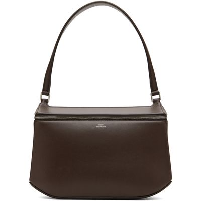TOTEME TOTEME Brown Clip Leather Shoulder Bag