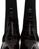 TOTEME TOTEME Brown Croco-Embossed Mid-Heel Boots - 2