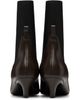 TOTEME TOTEME Brown Leather Mid-Heel Boots - 2