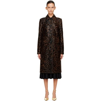 TOTEME TOTEME Brown Pony Hair Coat
