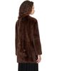 TOTEME TOTEME Brown Short Silky Shearling Coat - 3