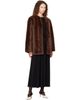 TOTEME TOTEME Brown Short Silky Shearling Coat - 4