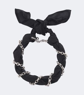 Toteme Toteme Chain-detail silk scarf
