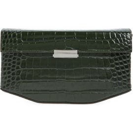 TOTEME TOTEME Clip Croc Embossed Leather Clutch