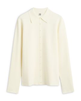 Toteme Toteme Compact Knit Buttoned Top