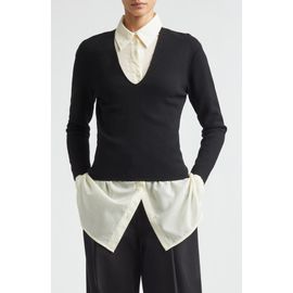 TOTEME TOTEME Compact Knit V-Neck Sweater