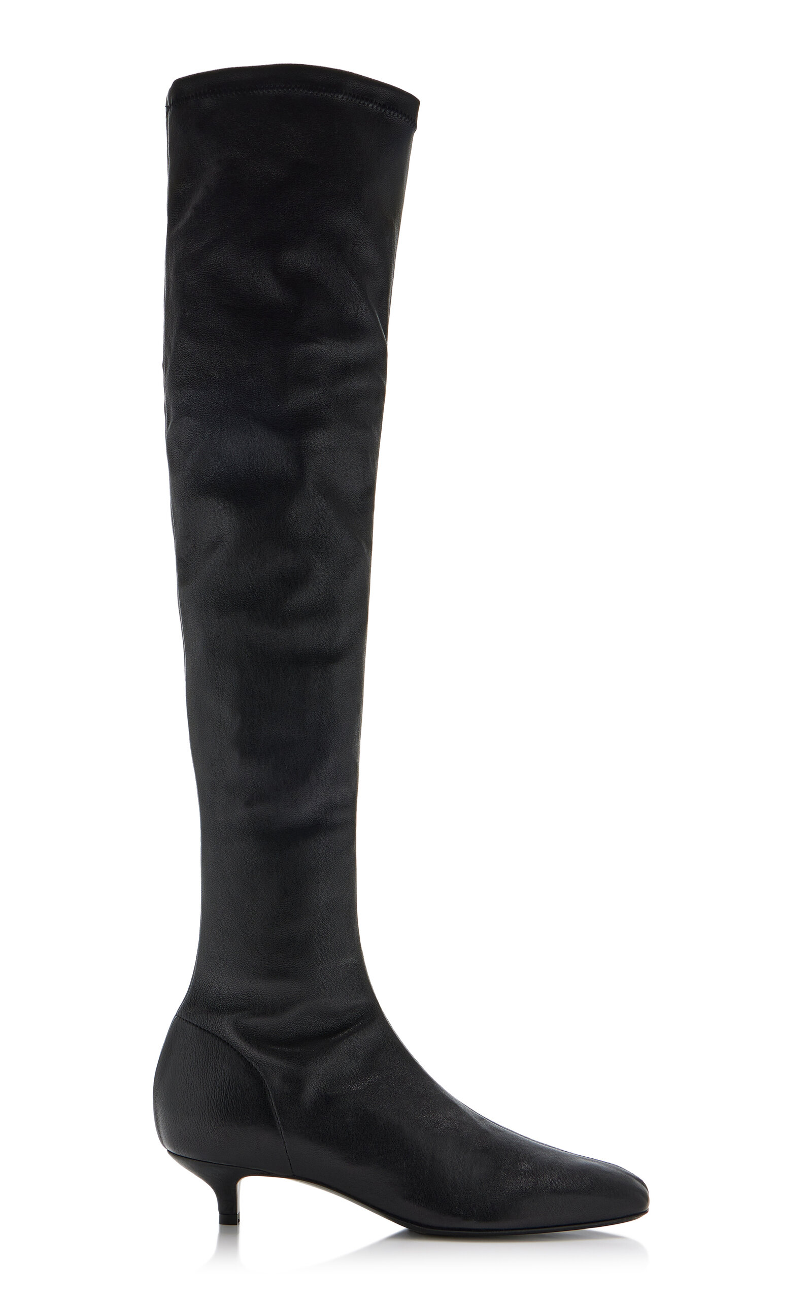 Toteme Toteme Day Leather OverTheKnee Boots Black IT 38