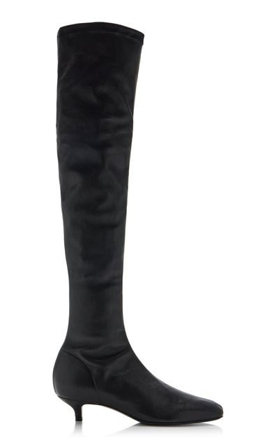 Toteme Toteme Day Leather OverTheKnee Boots Black IT 38
